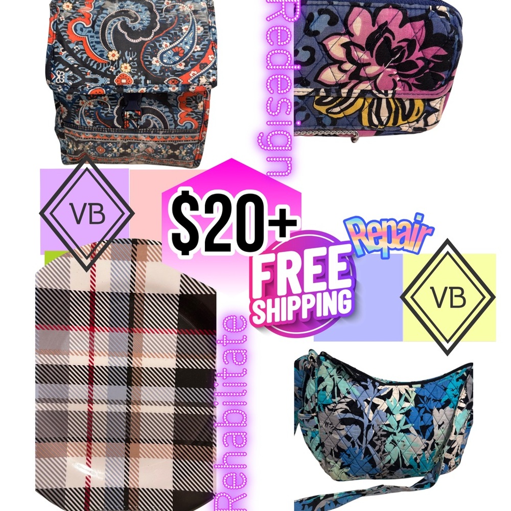 Vera Bradley Bundle Lot (4) Good & Fair Fun Mix for Collectors & Artsy Crafters